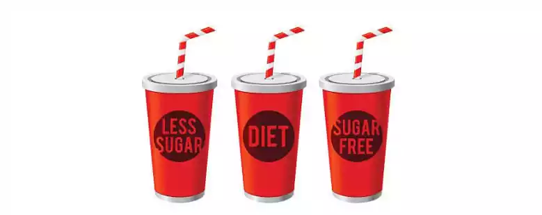 consumption of diet soda has a greater relative risk of type 2 diabetes.